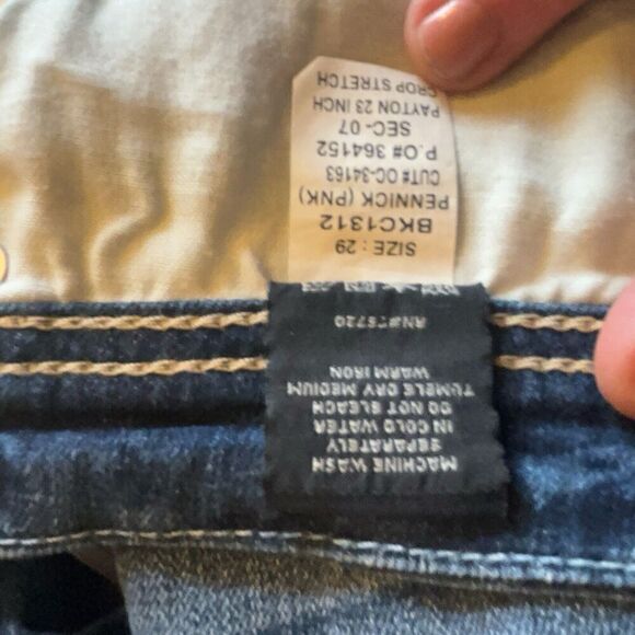 Bke Cropped Denim Jeans  Size 29 - Picture 15 of 16